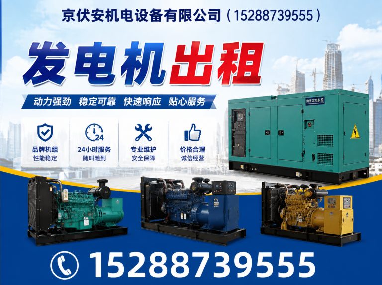 双鸭山应急发电机出租展示图